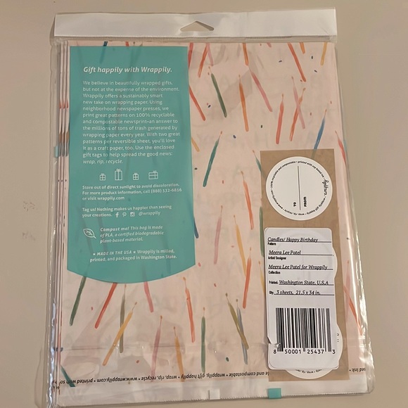 Eco friendly Gift Wrapping Paper | Recycled | Compostable | Reversible - Picture 5 of 6